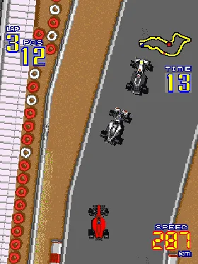 F-1 Grand Prix screen shot game playing